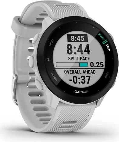 Smartwatch Garmin Forerunner 55, 42 mm, GPS, iOS, Bardhë