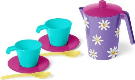 Set enësh kafeje lodër, Wader, 22235, plastikë, i sigurt për kontakt me ushqim, mikrovalë/pjatalarëse, Multicolor, set 7 pjesë