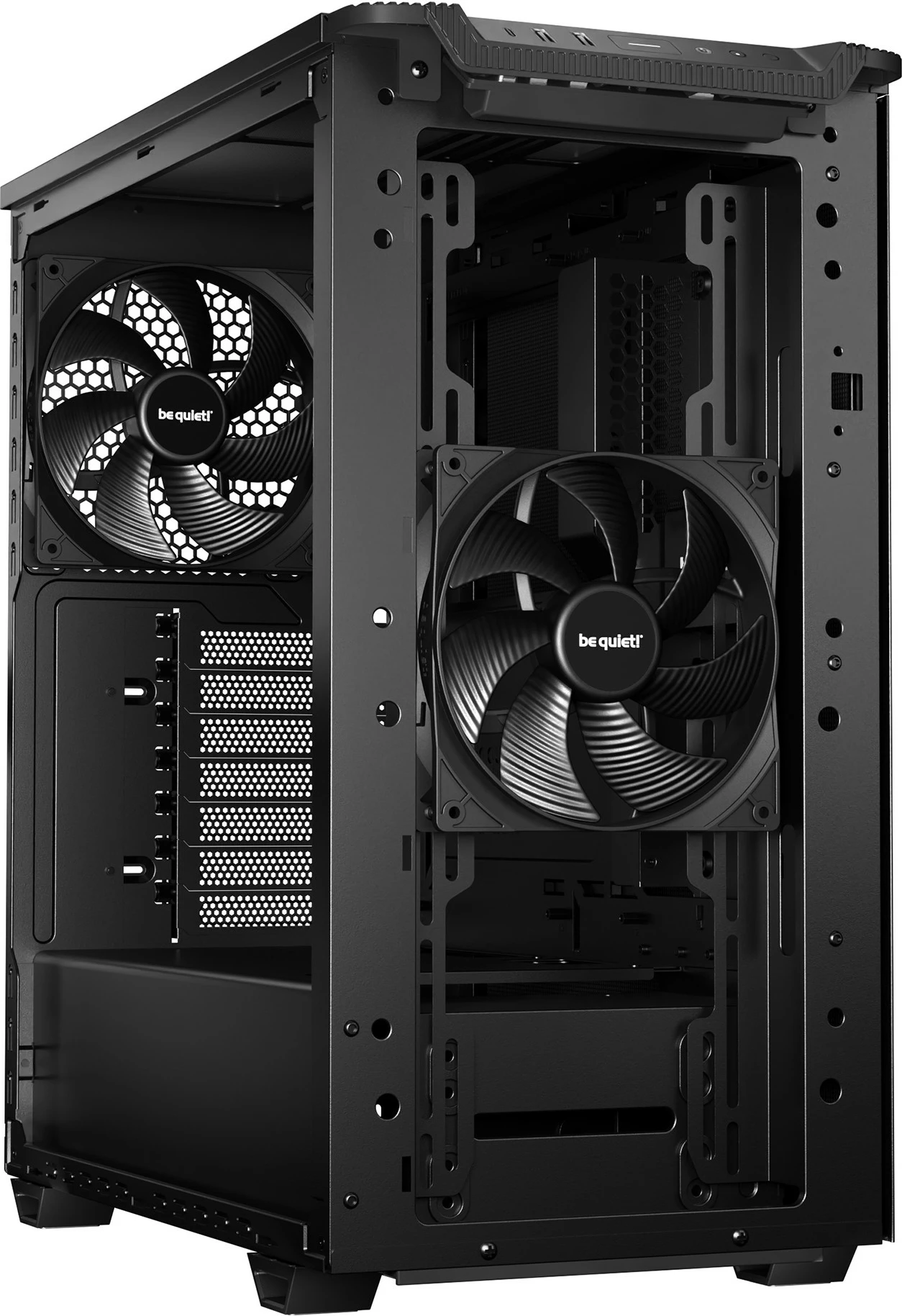 Kasë be quiet! PURE BASE 501 Airflow Black, Midi Tower, ATX, micro ATX, Mini-ITX, e zezë
