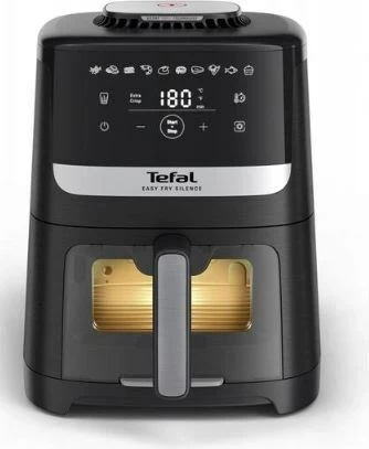 Fritezë me ajër të nxehtë Tefal Easy Fry Silence EY5568E0, 5L, E zezë/Inoks