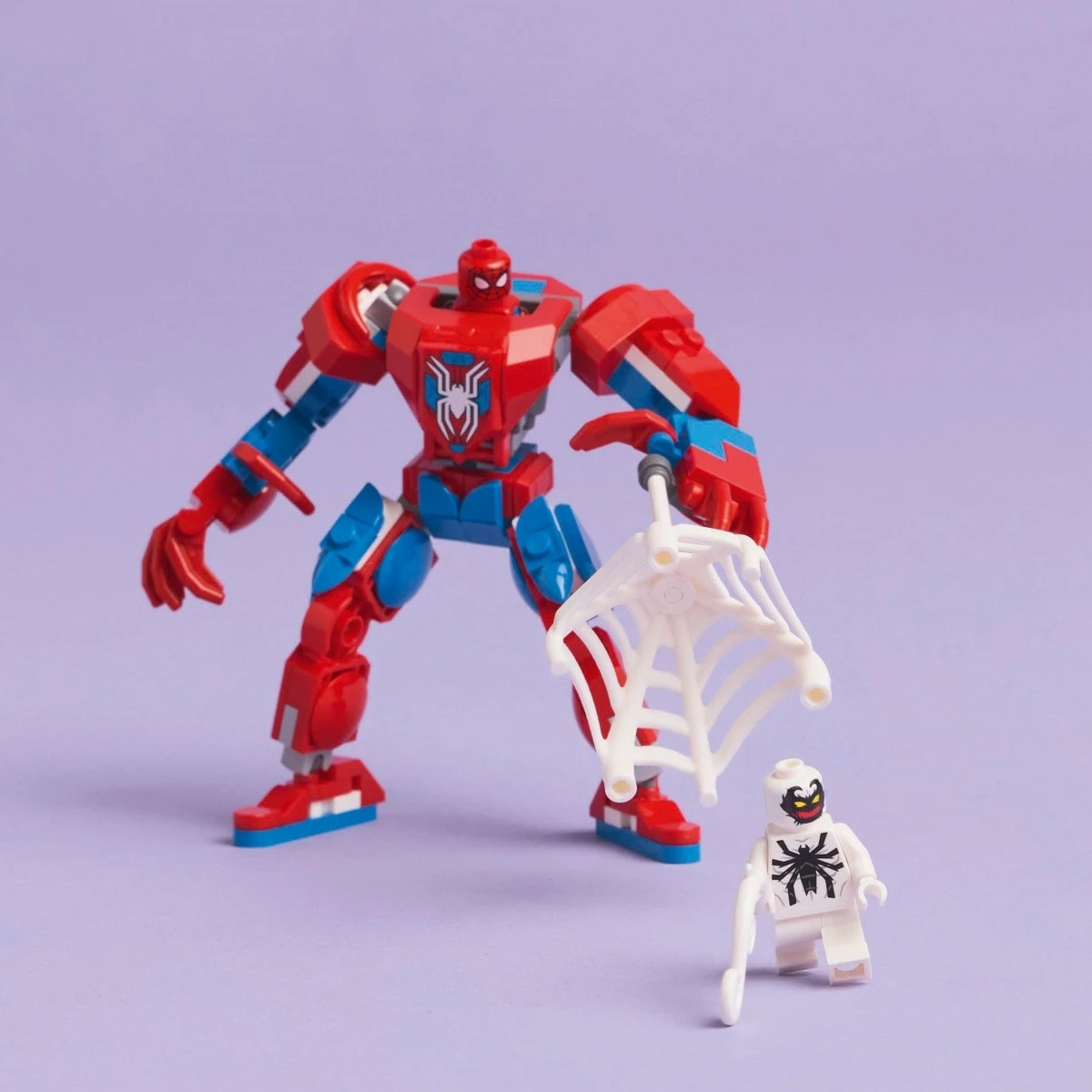 Set LEGO Marvel Super Heroes 76308 Mech Spider-Man vs. Anti-Venom, 107 pjesë