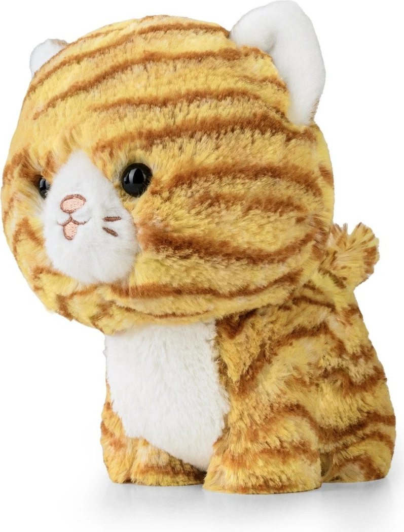 Lodër pelushi Daffi Teddy Pets, mace tabby portokalli, 19 cm