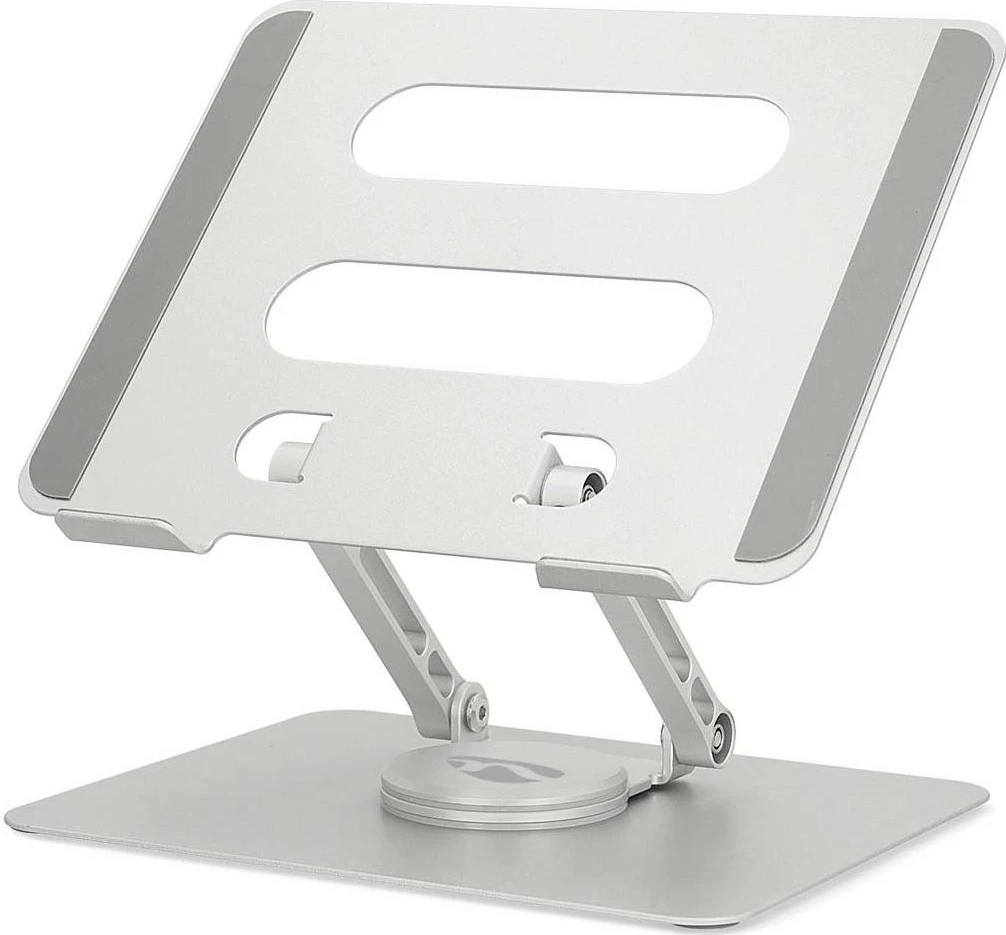 Qëndrim notebook Nedis, 17 inç, palueshëm, rrotullim 360°, argjendtë