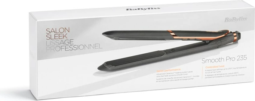 Hekur drejtimi flokësh Babyliss ST394E, 42 W, i zi