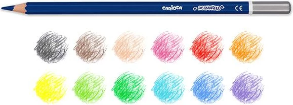 Markerë Carioca Aquarell 12 Ngjyra