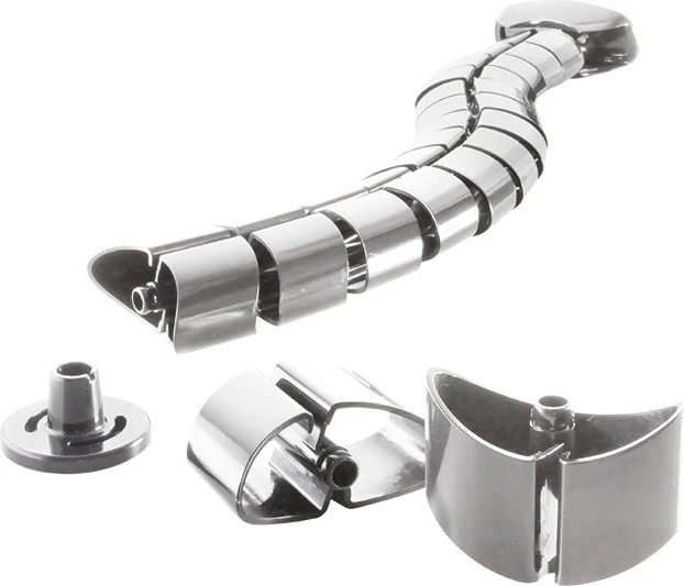 Organizues Kabllash Vertikal LogiLink, Ngjyrë Argjendi