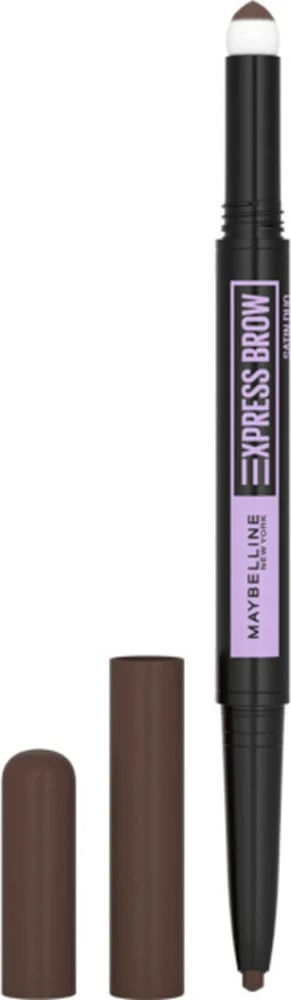 Laps për vetulla Maybelline Express Brow Satin Duo për femra 04 Dark Brown 0.71g