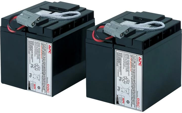 Bateri zëvendësuese UPS, APC, Replacement Battery Cartridge #55 (RBC55), plumb-acid, hot-swap, e montuar me konektorë, e zezë, set