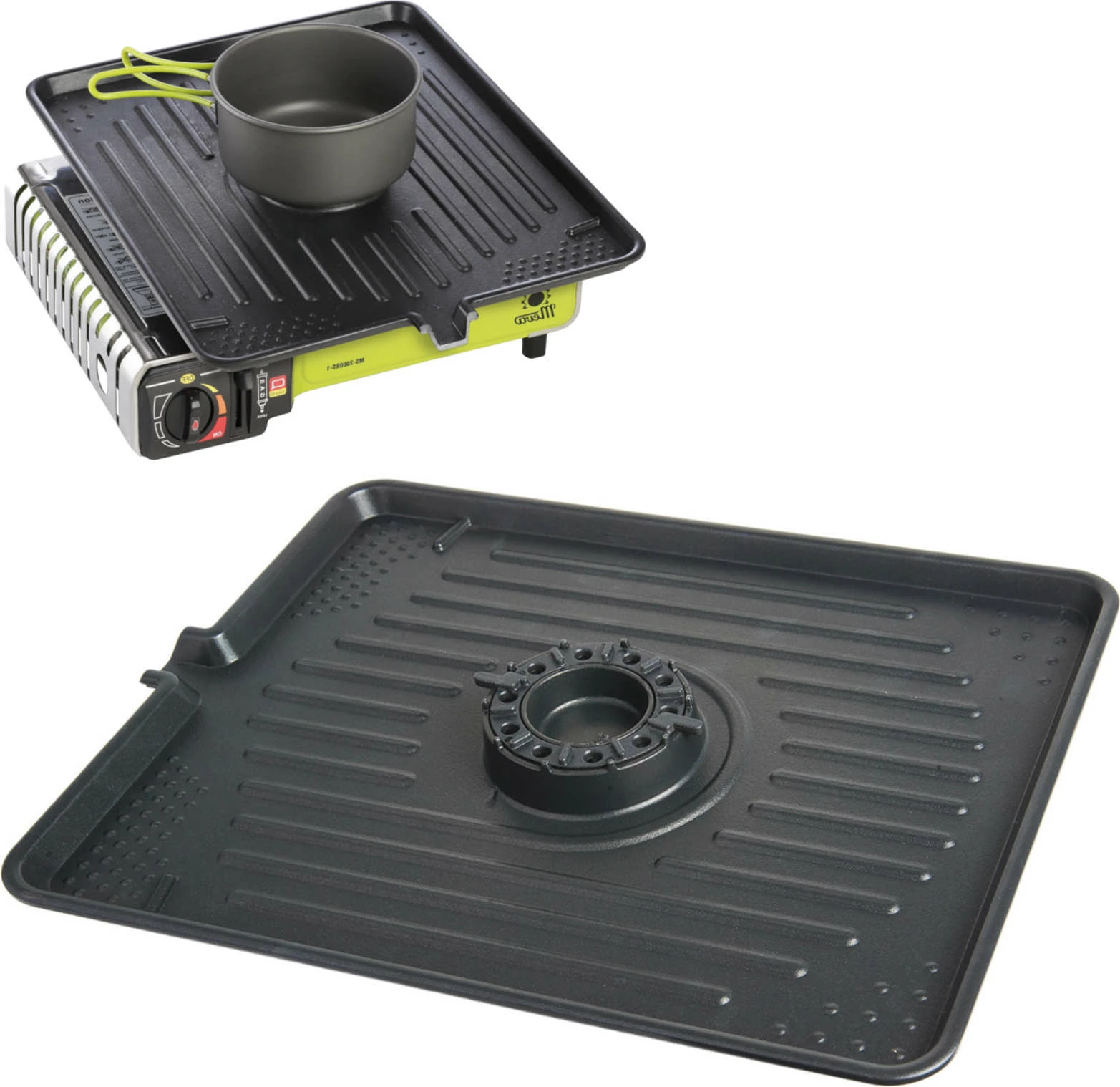 Grilë gize Meva UGP22002 për sobë kampingu me gaz, me hapje për djegës