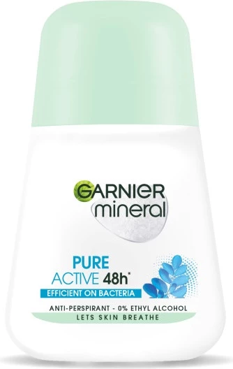 Antiperspirant roll-on për femra Garnier Mineral Pure Active 50ml