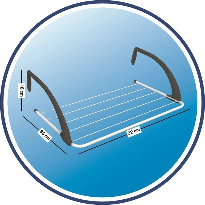 Tharëse rrobash Vileda Express Balcony/Heater 157334, e zezë/e bardhë