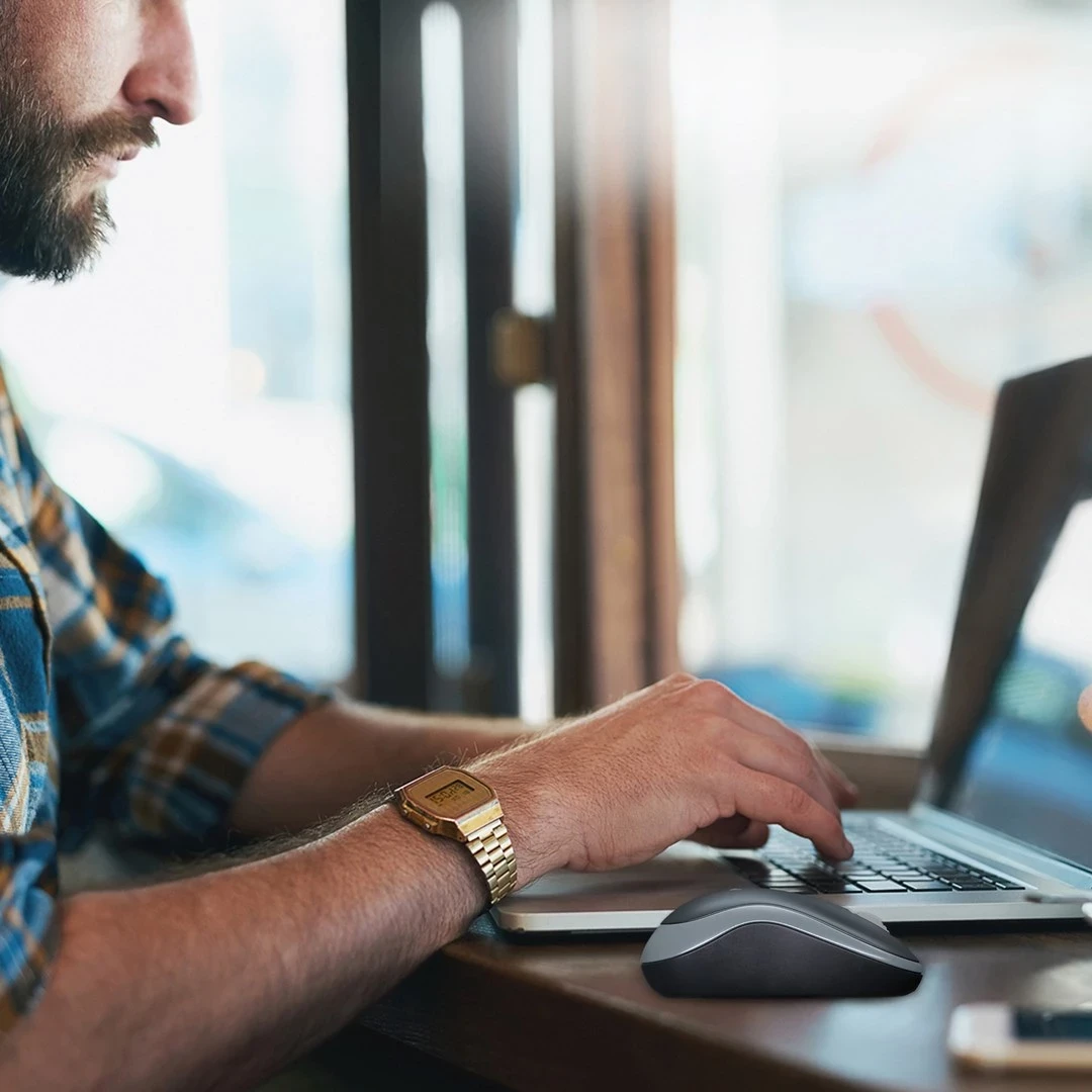 Maus Logitech M185, 1000 DPI, wireless, hiri