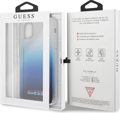 Mbështjellës Guess California për iPhone 11 Pro, Kaltër