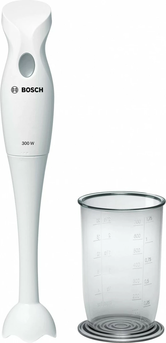Blender dore Bosch MSM6B150, 300 W, 0.7 L, Bardhë, me enë miksimi