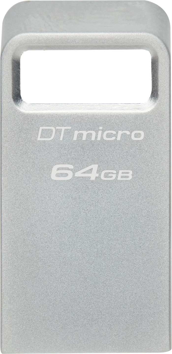USB Kingston DataTraveler 64GB Micro 200MB/s Metal USB 3.2 Gen 1, Argjendtë