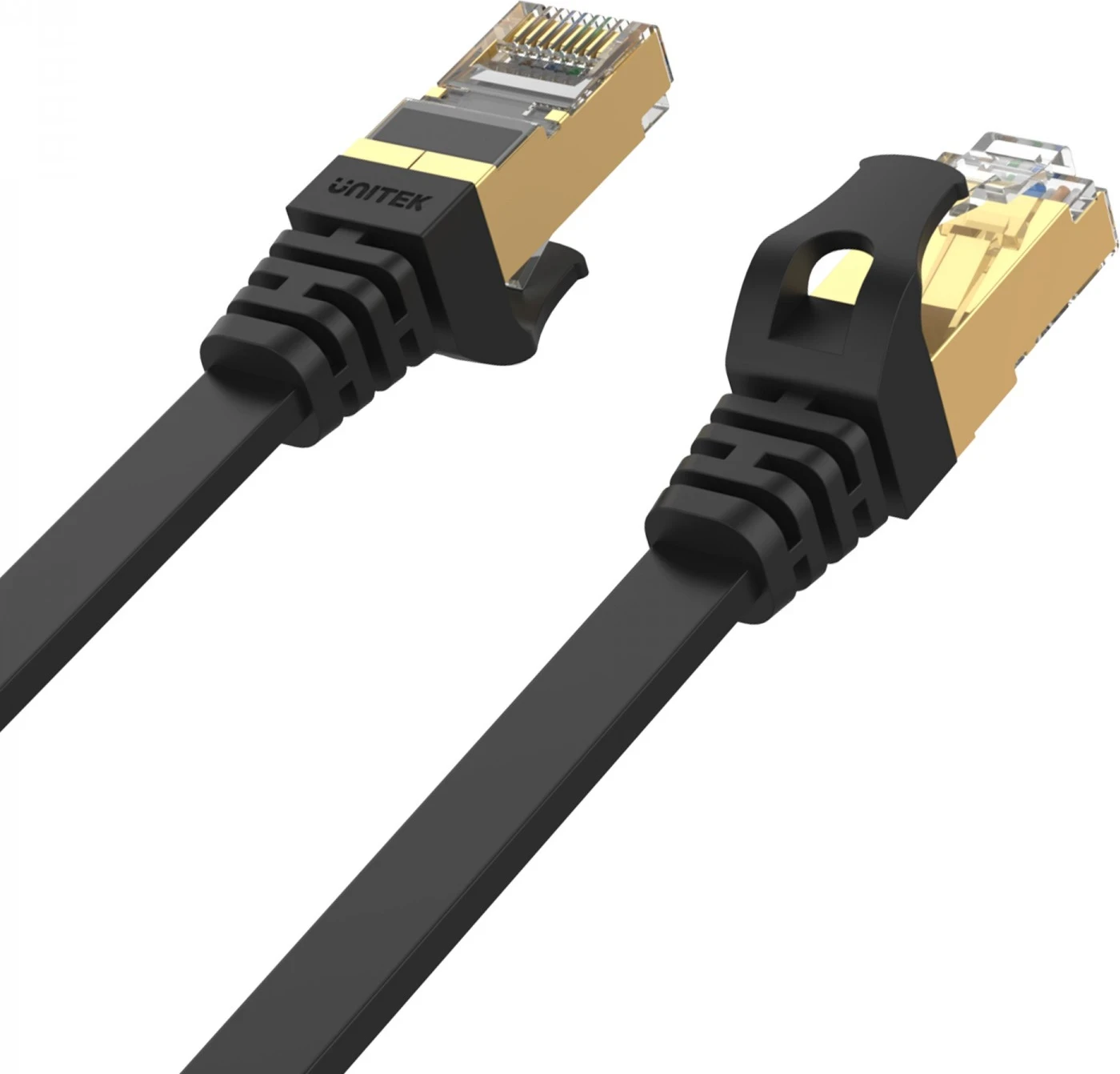 Patchcord Unitek, 3.0m, me këshilla të aritë, ngjyrë e zezë