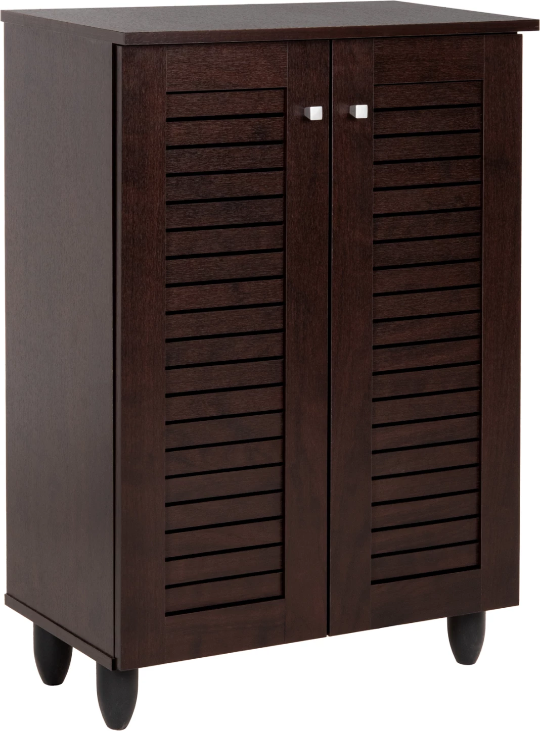 Dollap këpucësh PROLLY FH9608.01 melaminë ngjyrë wenge-2 dyer-4 rafte 60x34x88Hcm