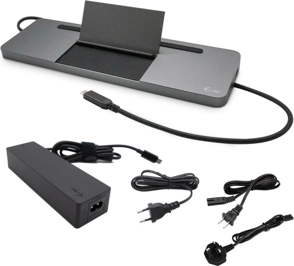 Stacion dokimi i-tec C31FLATPRO100 me karikues universal 100W, argjend