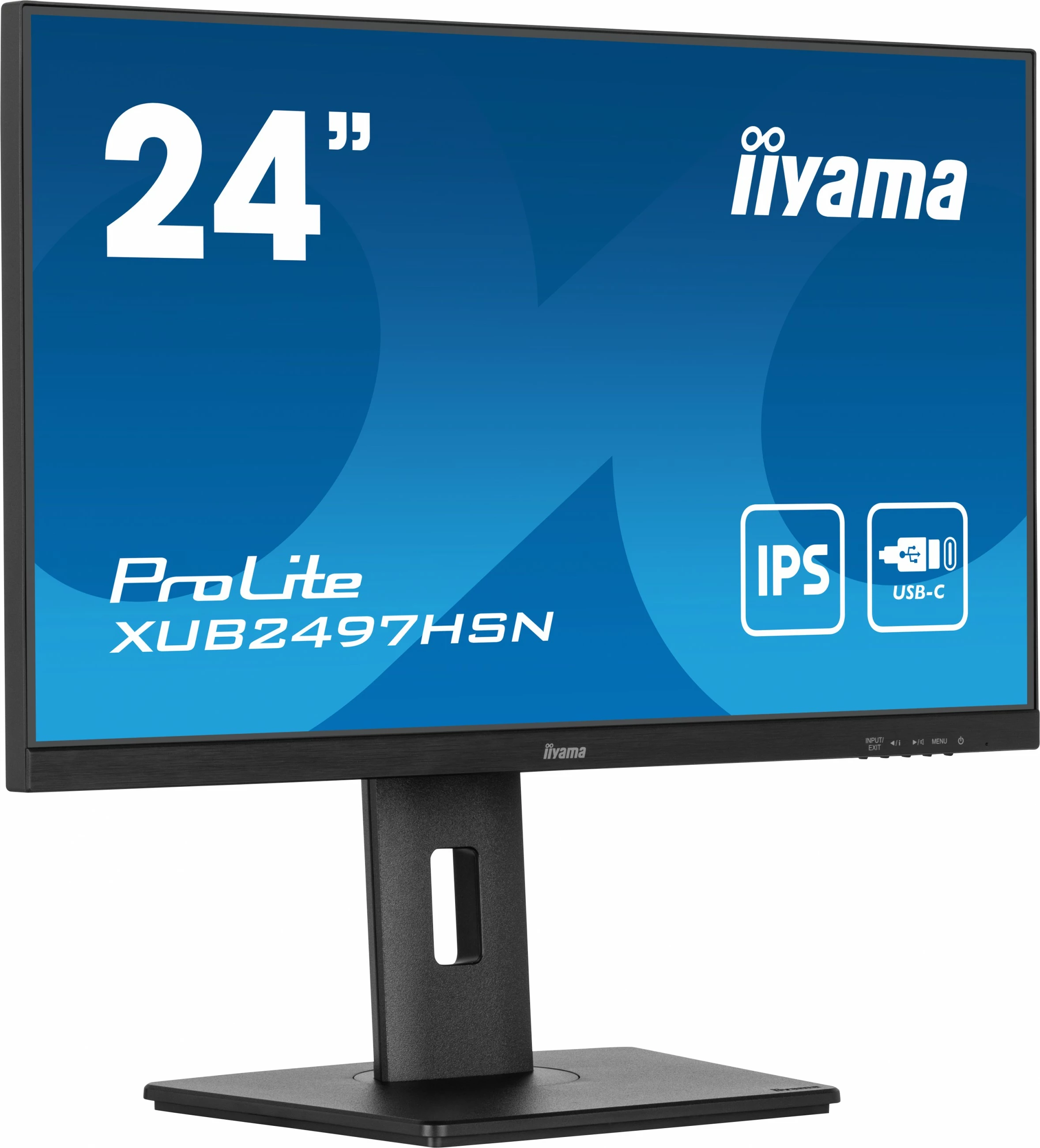 Monitor iiyama ProLite XUB2497HSN-B2, 23.8", FHD, IPS, 1ms, 100Hz, USB-Hub, Speaker, i zi
