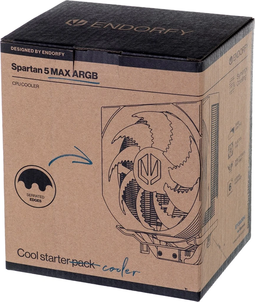 Ftohësi i Procesorit ENDORFY Spartan 5 MAX ARGB, 12 cm, i Zi