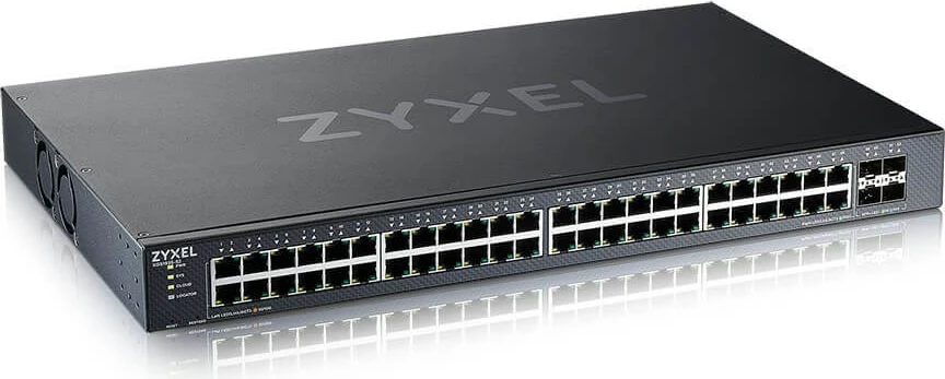Switch i menaxhueshëm ZyXEL XGS1935-52, 48 porta Gigabit Ethernet, 4 SFP+, i zi
