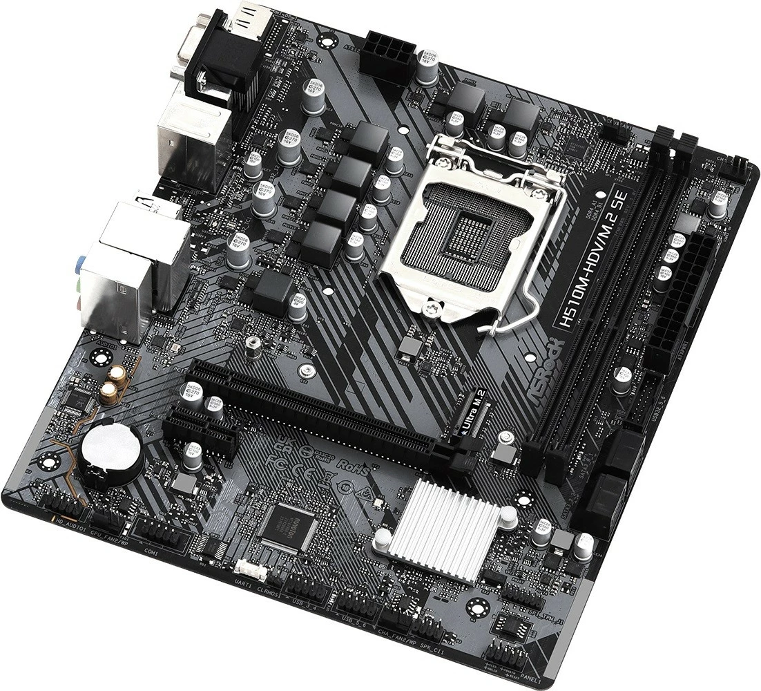 Pllakë amë ASRock H510M-HDV/M.2 SE, LGA1200, micro ATX, e zezë