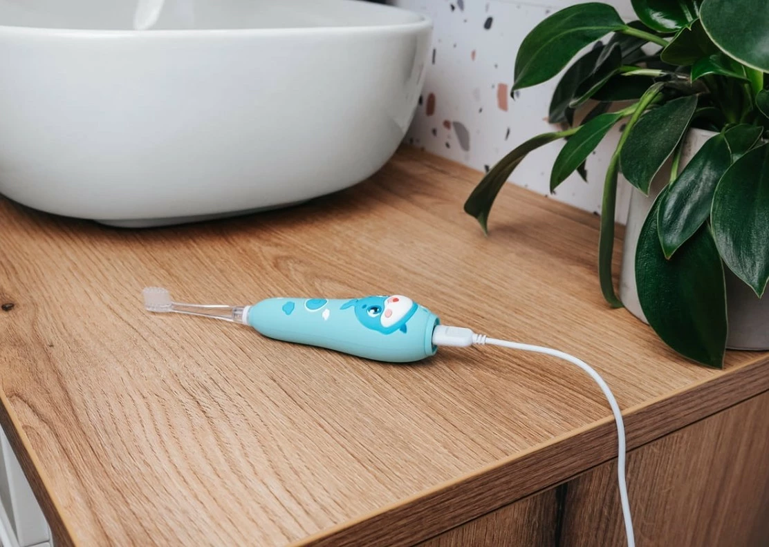 Furçë dhëmbësh elektrike Concept KIDO SMILE ZK3020 për fëmijë, Sonic, 4 koka, Kaltër