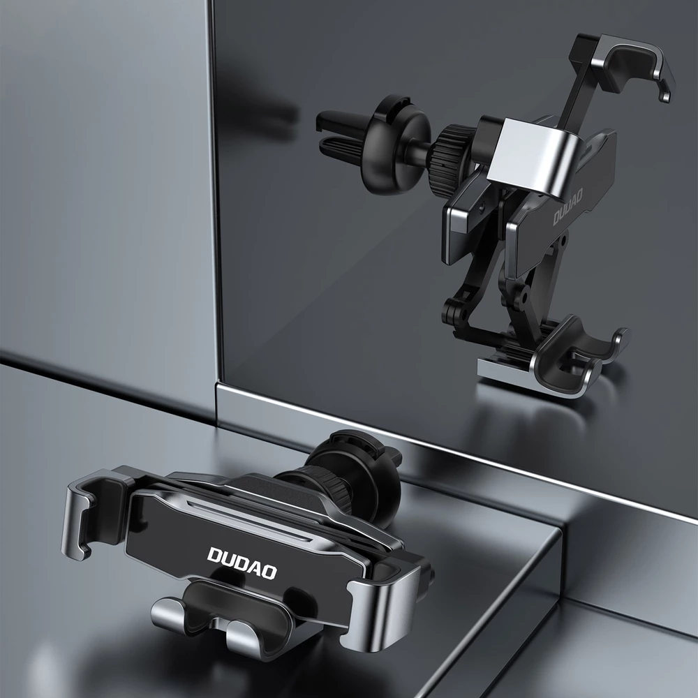 Mbajtës graviteti për celular Dudao F11Pro, për grilë ajrosjeje, i zi