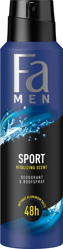 Deodorant spray për meshkuj Fa Men Sport 48h Green Citrus, 150ml