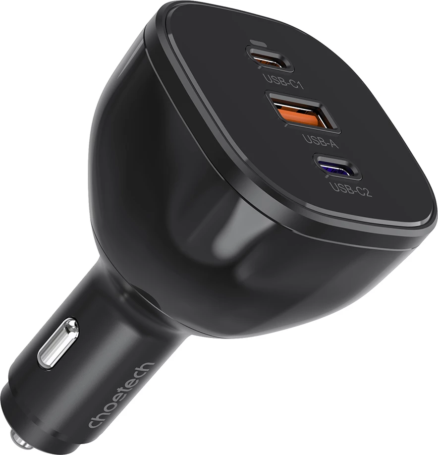 Karikues veture Choetech TC0024, 160W, 2x USB-C PD 3.1, 1x USB-A, i zi