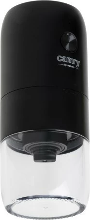 Mulli kafeje pa tela, Camry CR 4302, 25 W, kapacitet 25 g, rikarikues USB-C, gurë qeramike, i zi