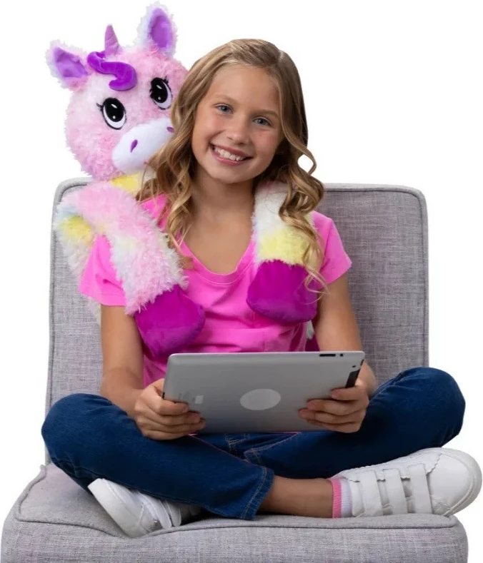 Lodër pelushi Epee Tulinki, mace, 60 cm, e zezë dhe e bardhë