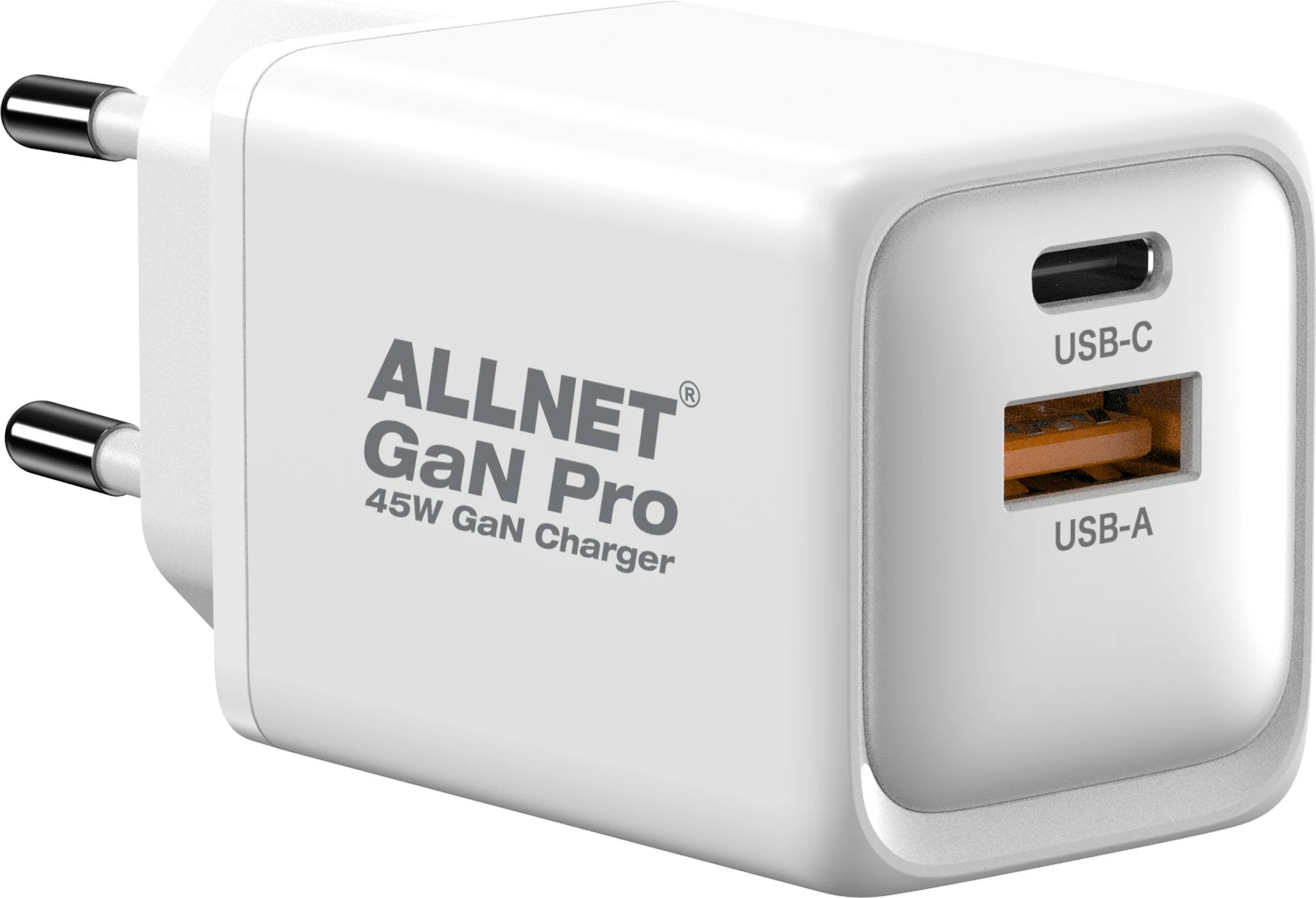 Karikues ALLNET GaN Pro 45W, USB-C, USB-A, EU Plug