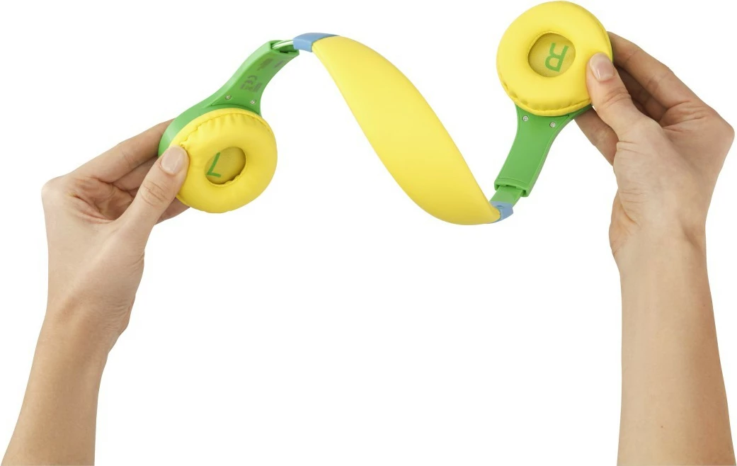 Kufje Hama Kids Guard, mbi vesh, me kufizues volumi, Jeshile/Verdhë