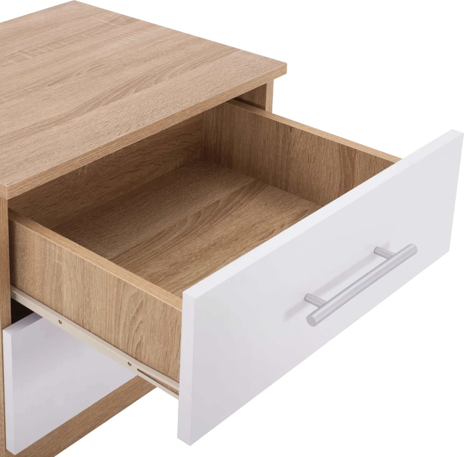 Komodinë nate, FH2220.06, sonama-bardhë, 48x40,5x41,5 cm