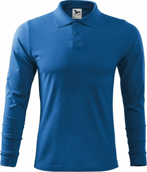 Polo për Meshkuj Malfini, me Mëngë të Gjata, Blu