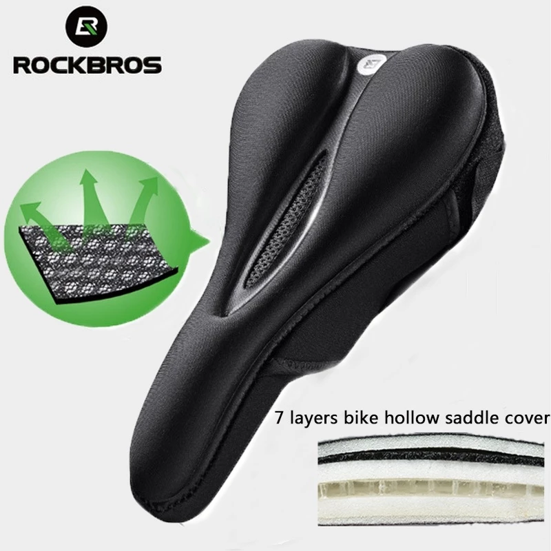 Mbështjellës sedilje biçiklete Rockbros LF047-S, silikon + memory foam, M, zi
