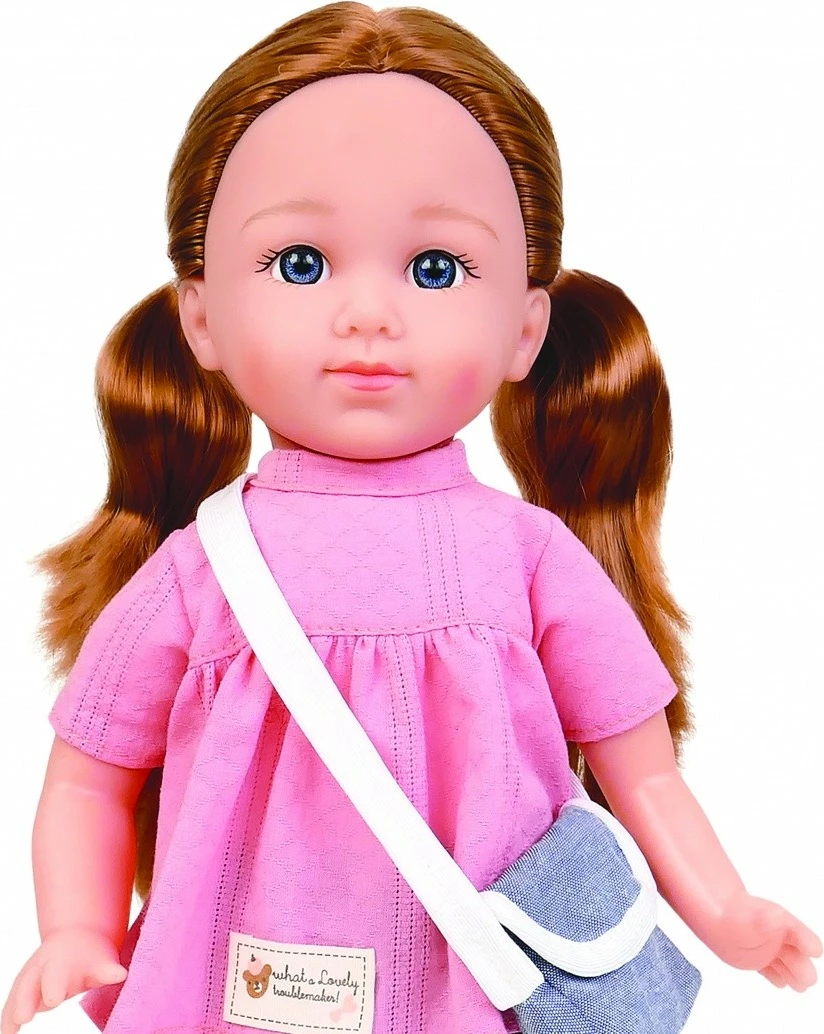 Kukull funksionale, Natalia (Artyk), 185656, 36 cm, me zë dhe këngë, me tunikë, rozë