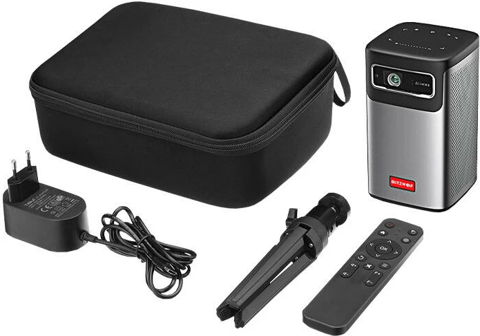 Mini projektor BlitzWolf BW-VT2 PRO MAX, 3D, 4K, Bluetooth, WiFi, 8000mAh, Hiri