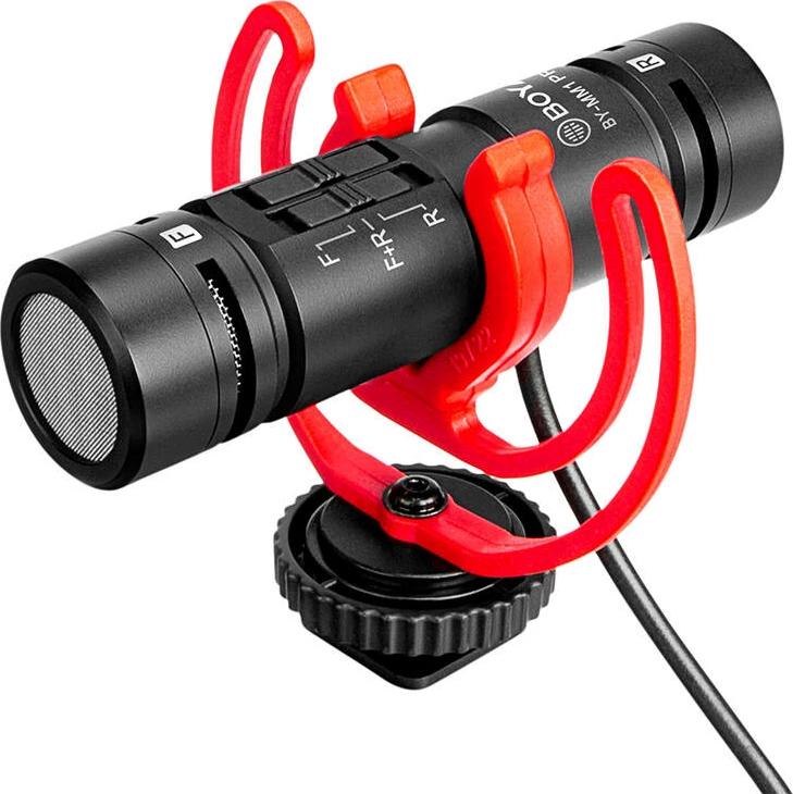 Mikrofon mini për kamera BOYA BY-MM1 PRO, super-cardioid, pa bateri, i zi