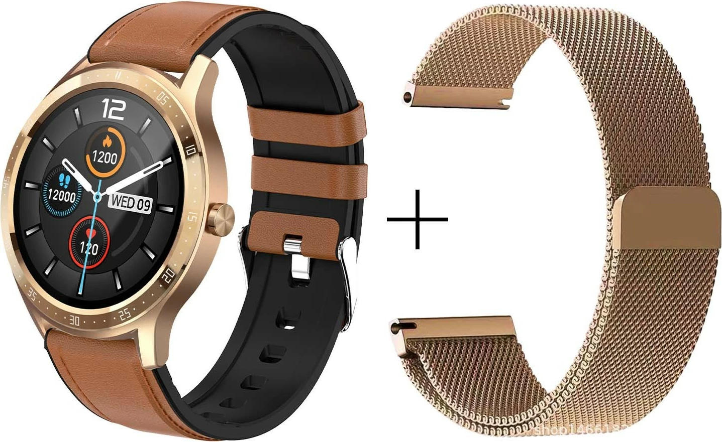 Smartwatch Maxcom Fit FW43, 1.3", 32 MB, Bluetooth 5.1, Gold, 2 rripa