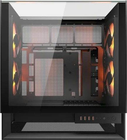 Kasë Cougar OmnyX midi tower ARGB e zezë