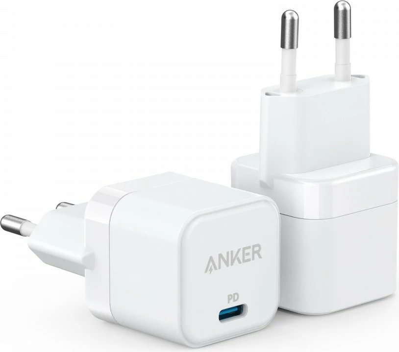 Karikues muri Anker PowerPort III Cube, 20W, USB-C, Bardhë