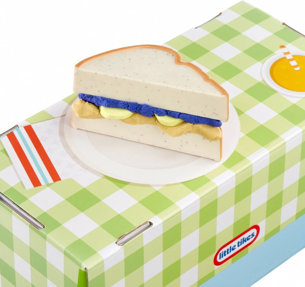 Set lodrash Little Tikes Creative Chefs Sandwiches, gjalpë kikiriku dhe reçel, shumëngjyrësh