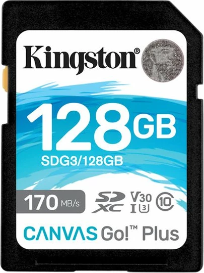 Kartelë memorie Kingston Canvas Go Plus SDXC, 128GB, 170MB/s