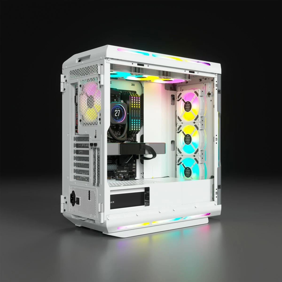 Kasë Corsair iCUE 5000T RGB TG, Midi Tower, e bardhë
