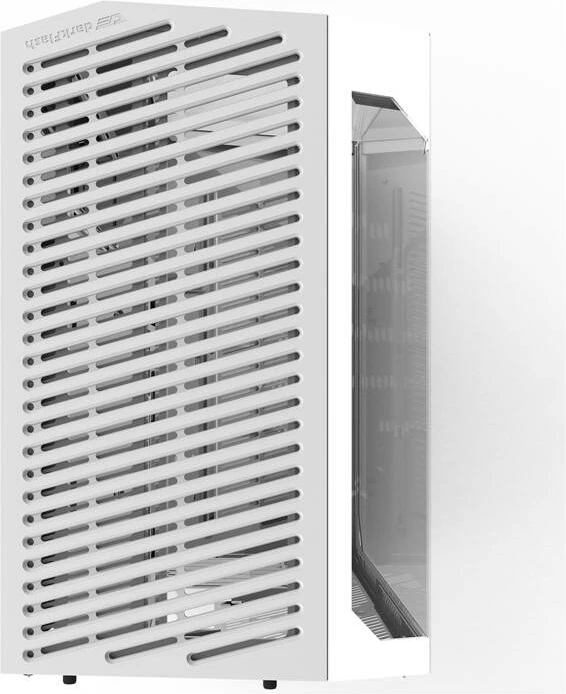 Kasë Darkflash DY470, Midi Tower, xham i temperuar, pa ventilatorë, e bardhë