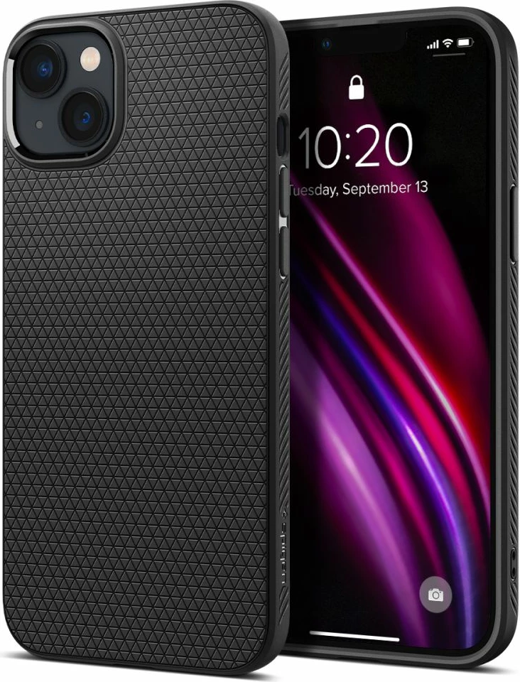 Mbështjellës Spigen Liquid Air për iPhone 14, Matte Black