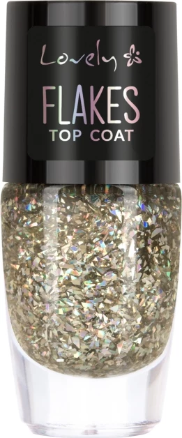 Llak për thonj për femra Lovely Flakes Top Coat 8ml