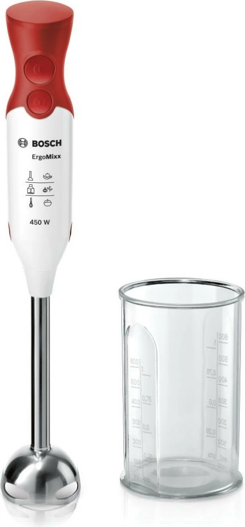 Blender dore Bosch MSM64110, 450 W, 0.6L, Kuq/Bardhë